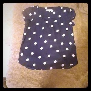 Polka Dot Blouse From Ann Taylor Loft Size M